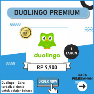 Gambar Duolingo Premium murah Bergaransi 1 Tahun
