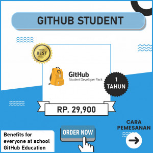Gambar Github Student Premium Murah Bergaransi 1 Tahun