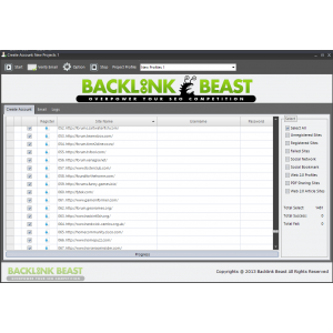 Gambar Backlink Beast - Software SEO untuk Backlink